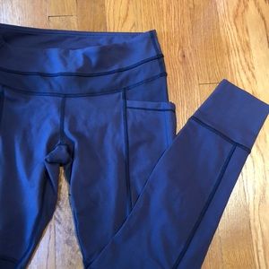 Lululemon Grey/Violet running tights